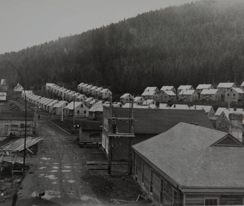 Hoonah Front Street Showing Newly Constructed War Homes