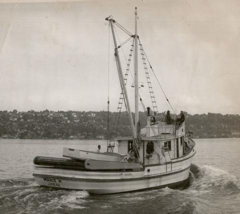 William Johnson's New Boat Marie H. in Seattle