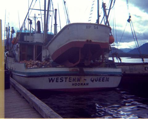 FV Western Queen Stern at the Hoonah City Dock