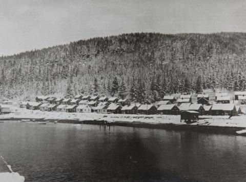 Hoonah Winter Waterfront Early 1950s