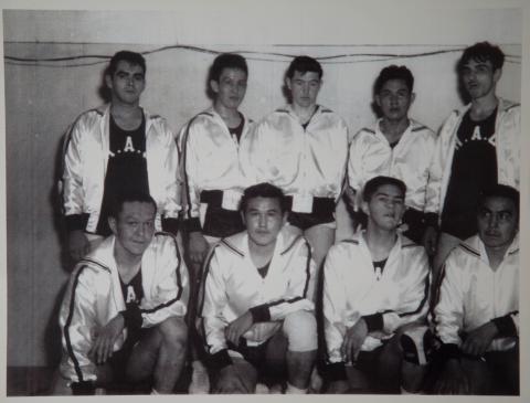 Historic Hoonah Men's Basketball Team Photo