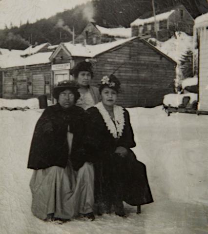Three Ladies with Mary Lindoff Watson Sitting at Right