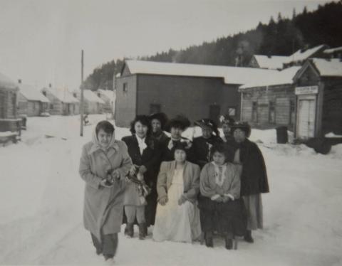 Group Photo of Ladies in Front of the old Salvation Army