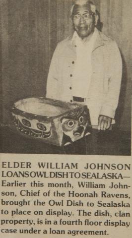 Newspaper Clipping of William Johnson