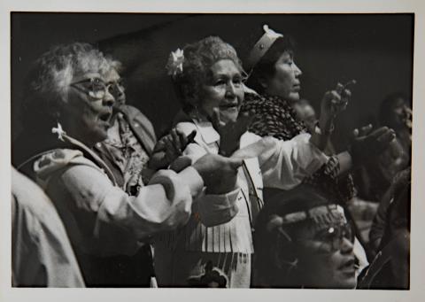 Mt. Fairweather Dancers: Esther Kaze, Katherine Grant, Mamie Williams, Harlena Warford