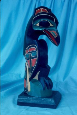 Raven Sculpture Carved by David Williams
