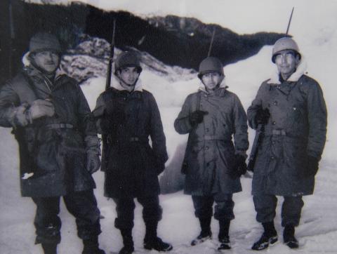 Frank See, William Cook, Jr. Wilbur Lindoff and Charlie Marvin, Alaska Territorial Guard