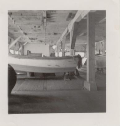 Boat in Cannery Storage