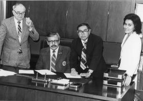 Signing the BLM Interim Conveyance Documents